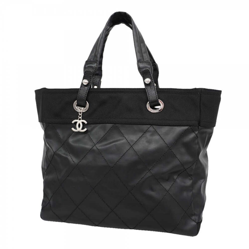 Chanel Paris Biarritz Tote Bag, Leather, Black, Women's